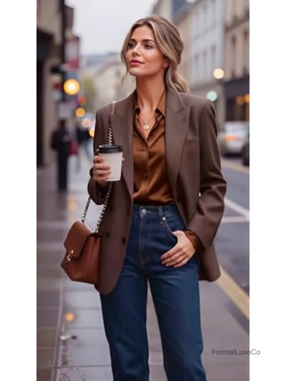 Satin Button Down Shirt Long Sleeve Silk Blouse Dressy Work Tunic Top